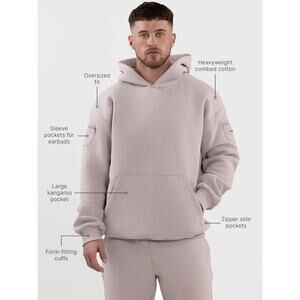 Comfrt Hoodie STONE Size Small Heavyweight Pockets